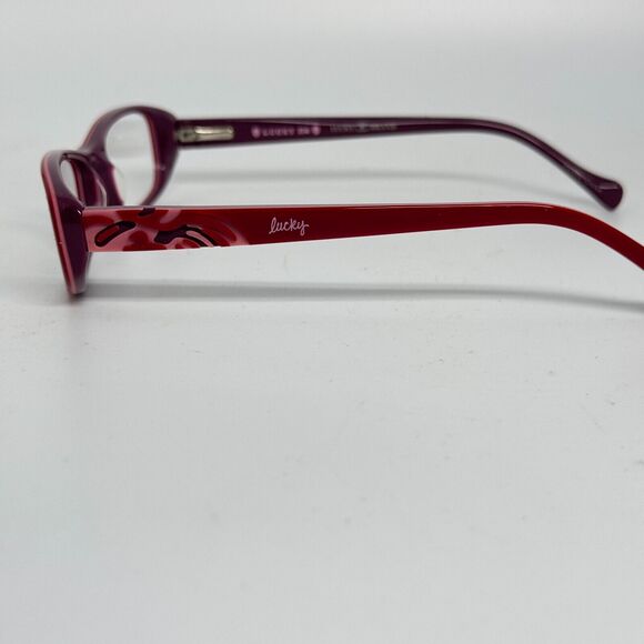 Lucky Brand Spark Plug KIDS Cateye Blue Light Glasses in Red Purple H16389 - Picture 2 of 7